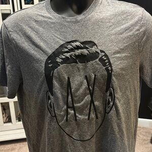 Armani Exchange Charcoal Graphic Tee